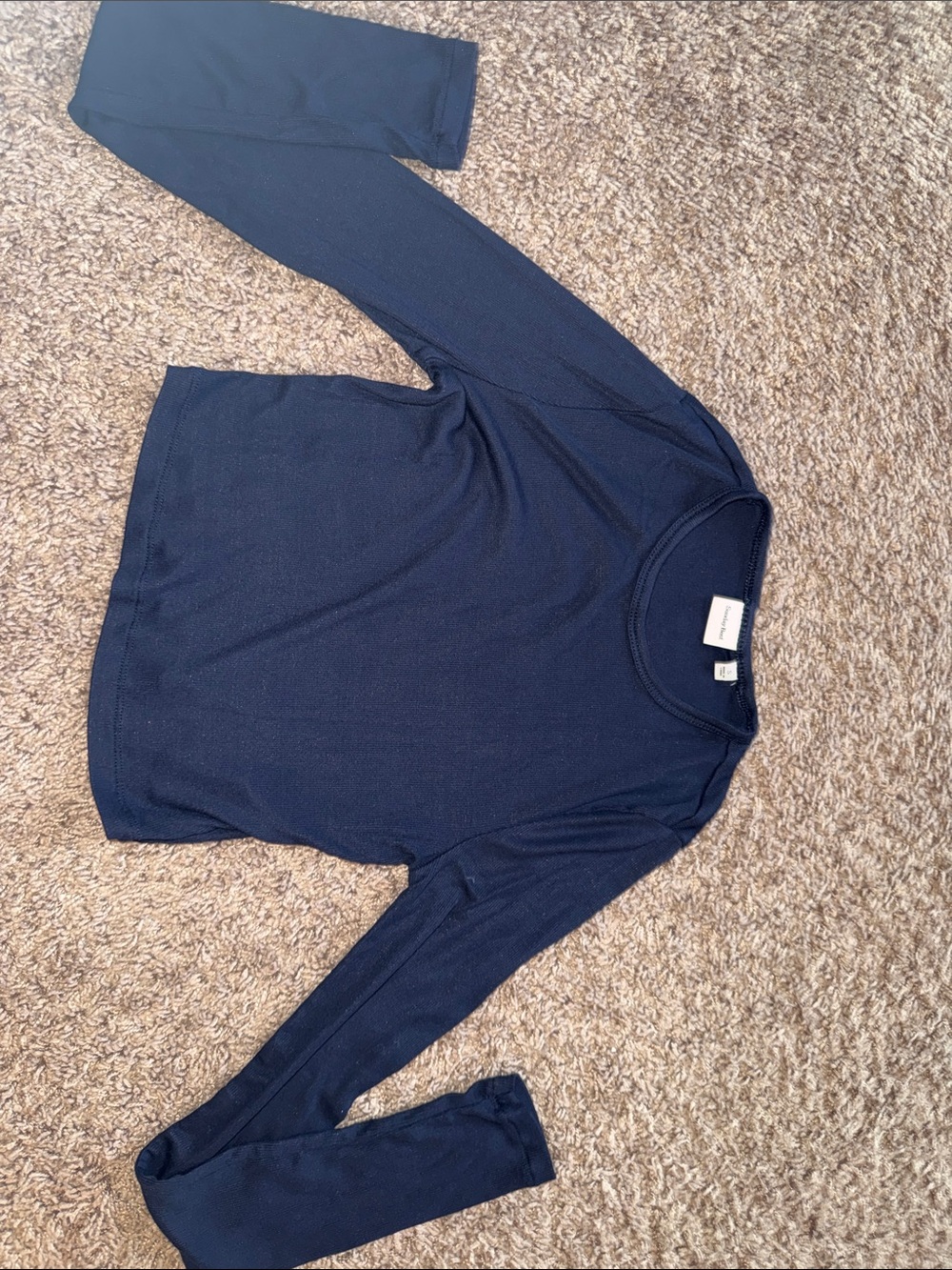 Aritzia navy long sleeve Sunday best